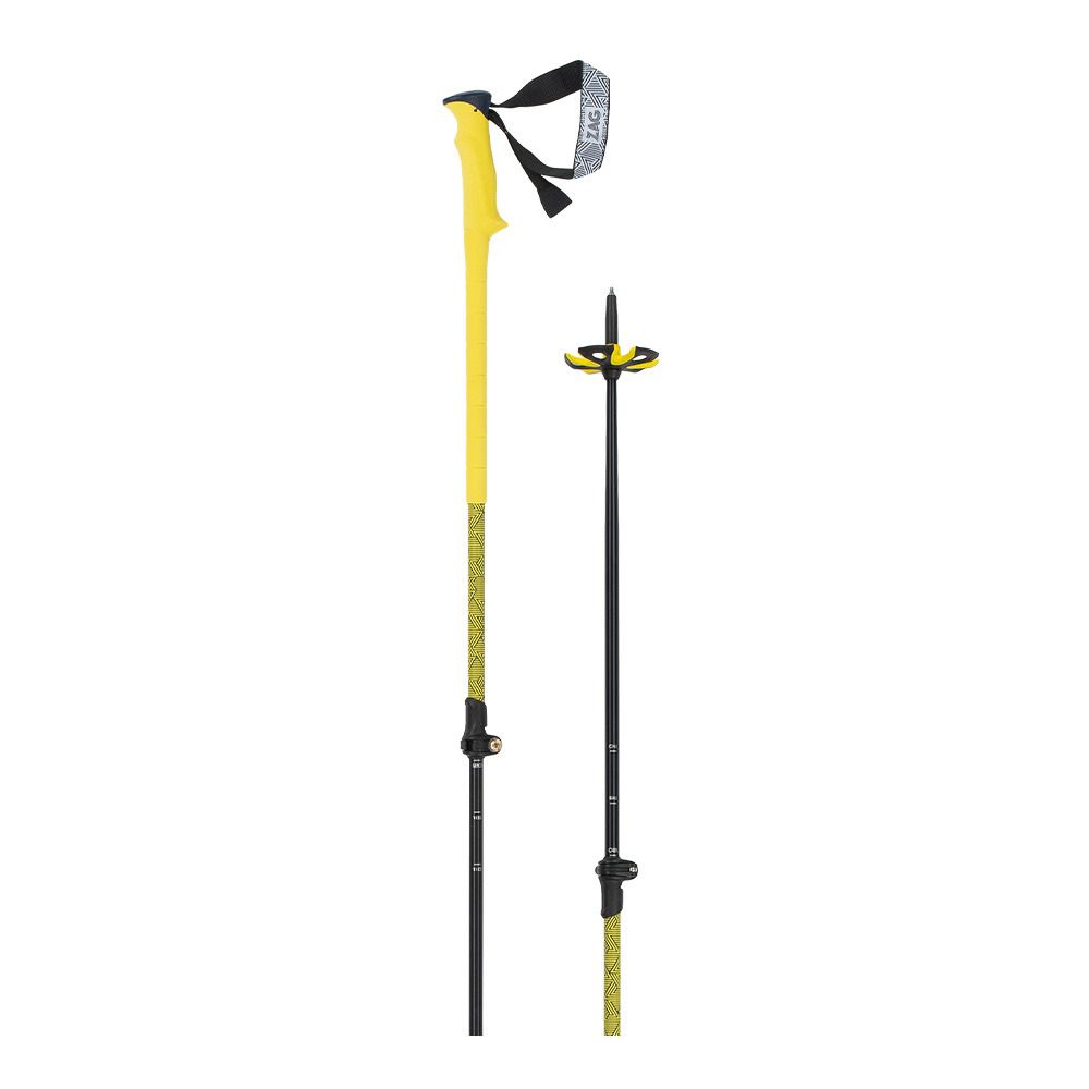 Zag NORTH VARIO - Bâtons ski noir/jaune