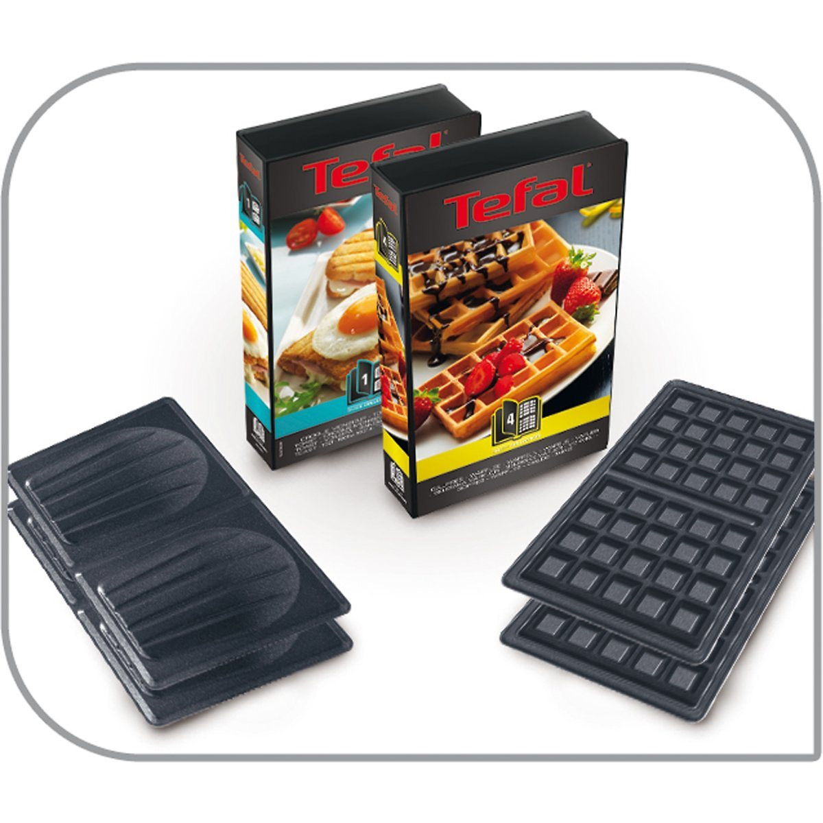TEFAL<br>Máquina de waffles Croques SW853D12