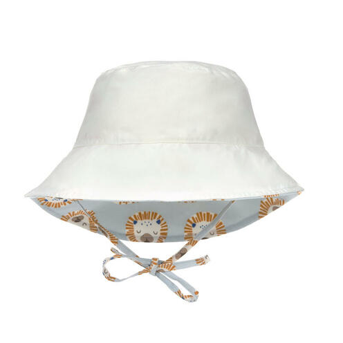 Chapeau réversible anti-UV 19-36 mois lion - Bleu poudré - LASSIG