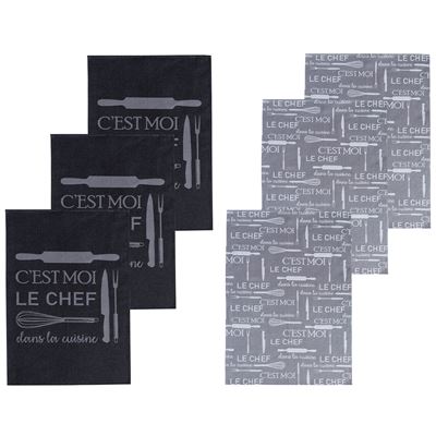 Torchons tissés jacquard 