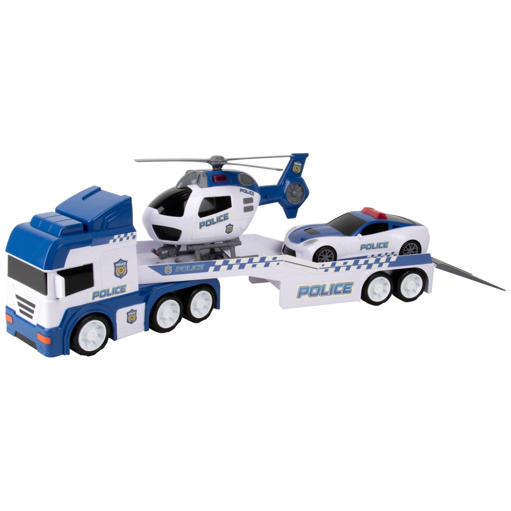 Super Wheelz Polizeitransporter-Set