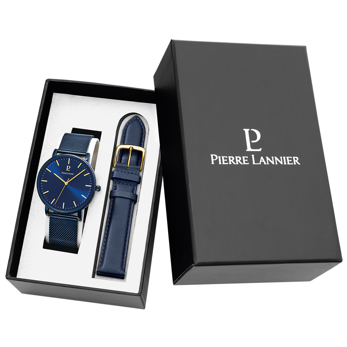 Montre PIERRE LANNIER essential homme bracelet acier bleu