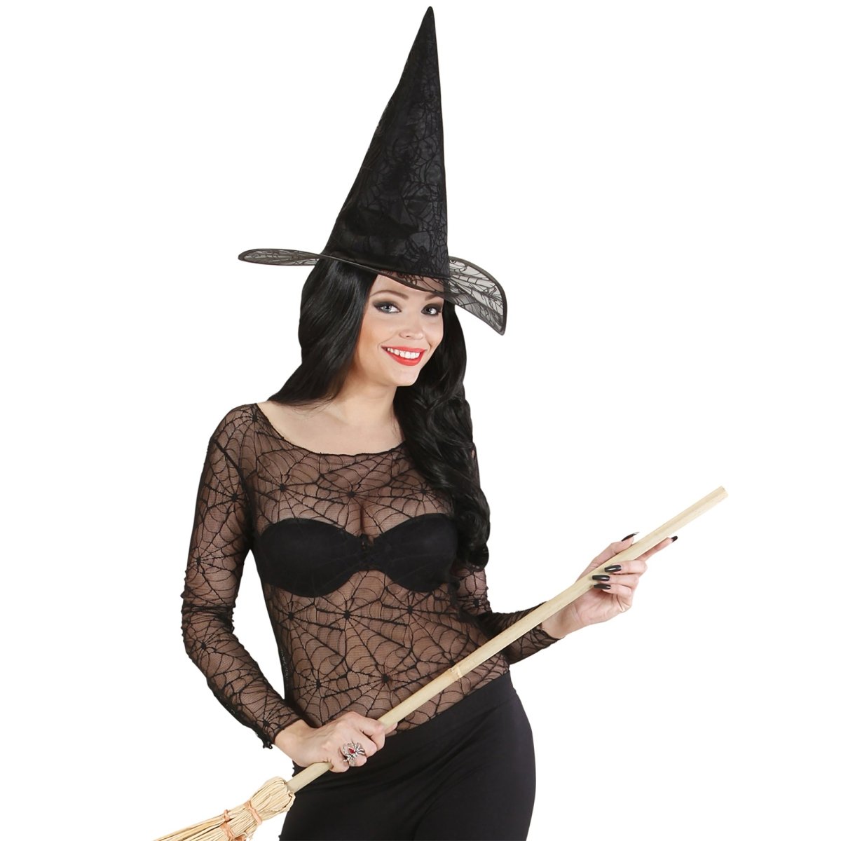 Halloween Shirt Dames Spinnenweb