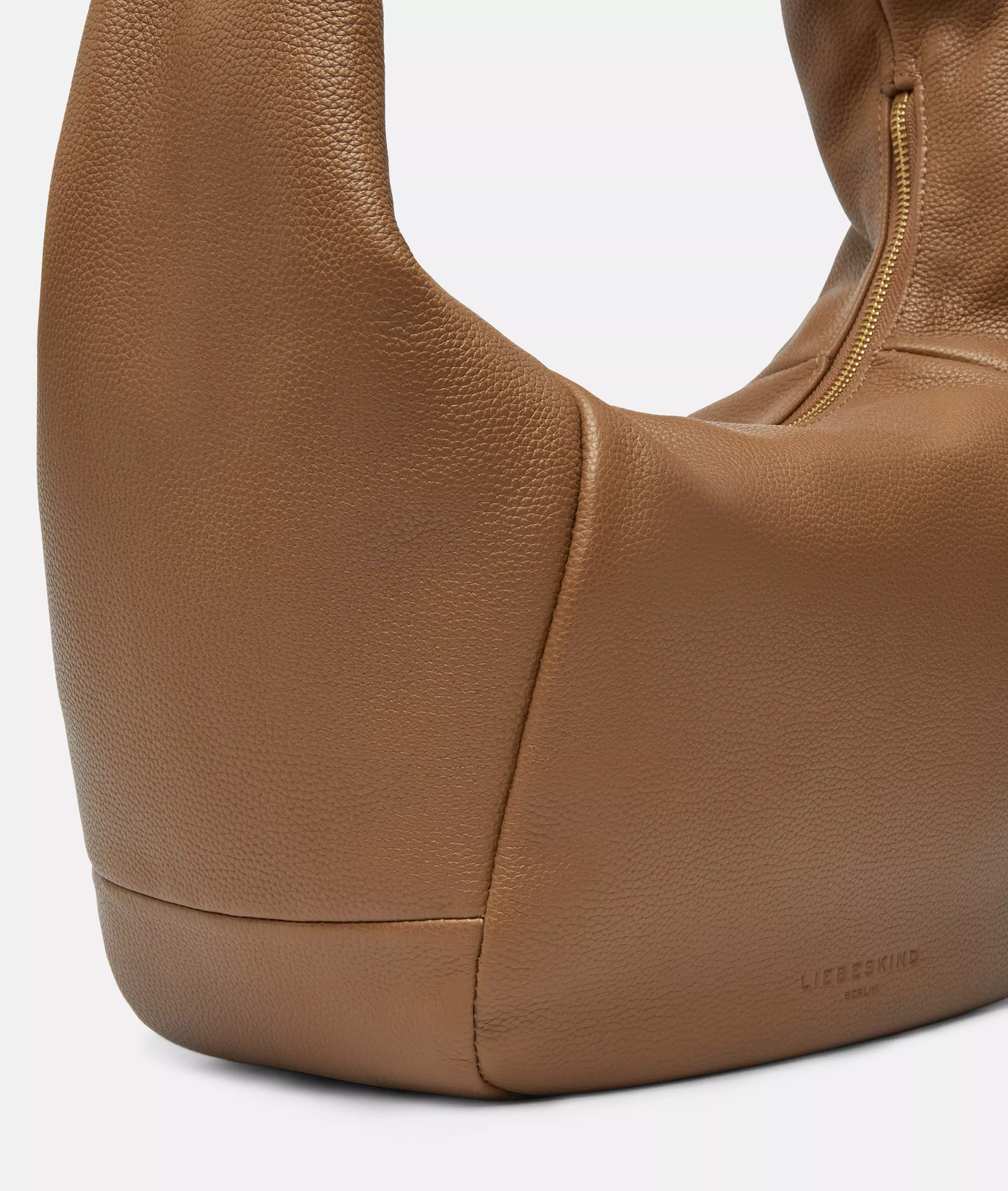 Farrah Hobo M Spacious cowhide pouch bag
