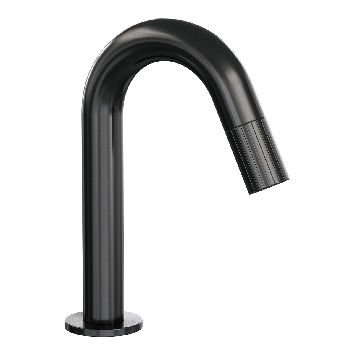 Brauer Stripe opbouw fonteinkraan met gebogen uitloop gunmetal geborsteld PVD