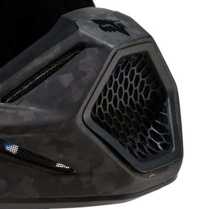 Casque cross Fox V3 RS CARBON SOLID 2024 - Noir