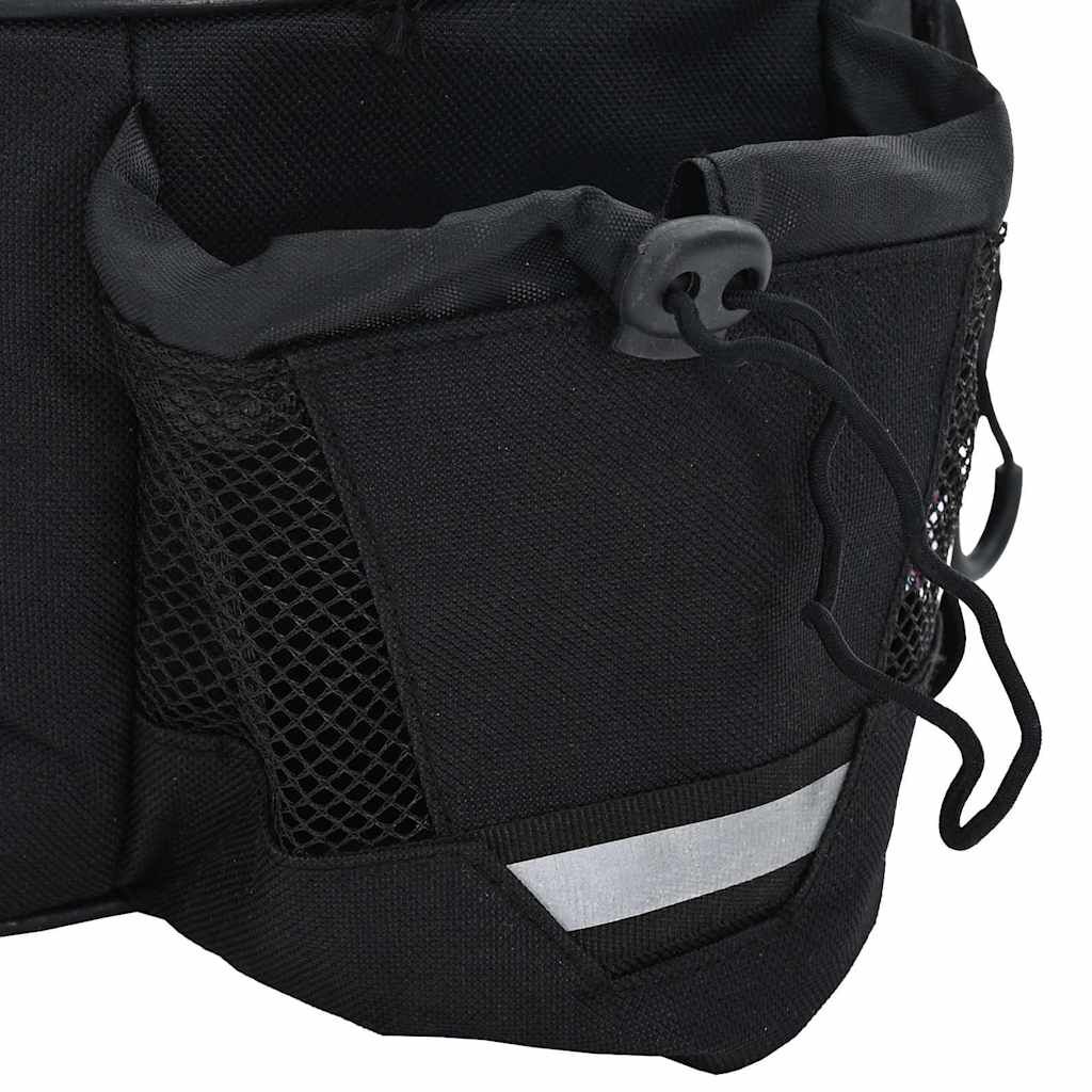 vidaXL Fietstas Zwart 38 x 21 x 16 cm Polyester
