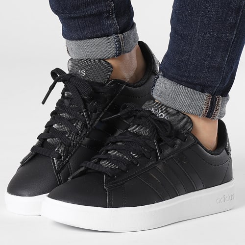 Baskets Femme Grand Court 2.0 ID4486 Core Black Silver Metallic