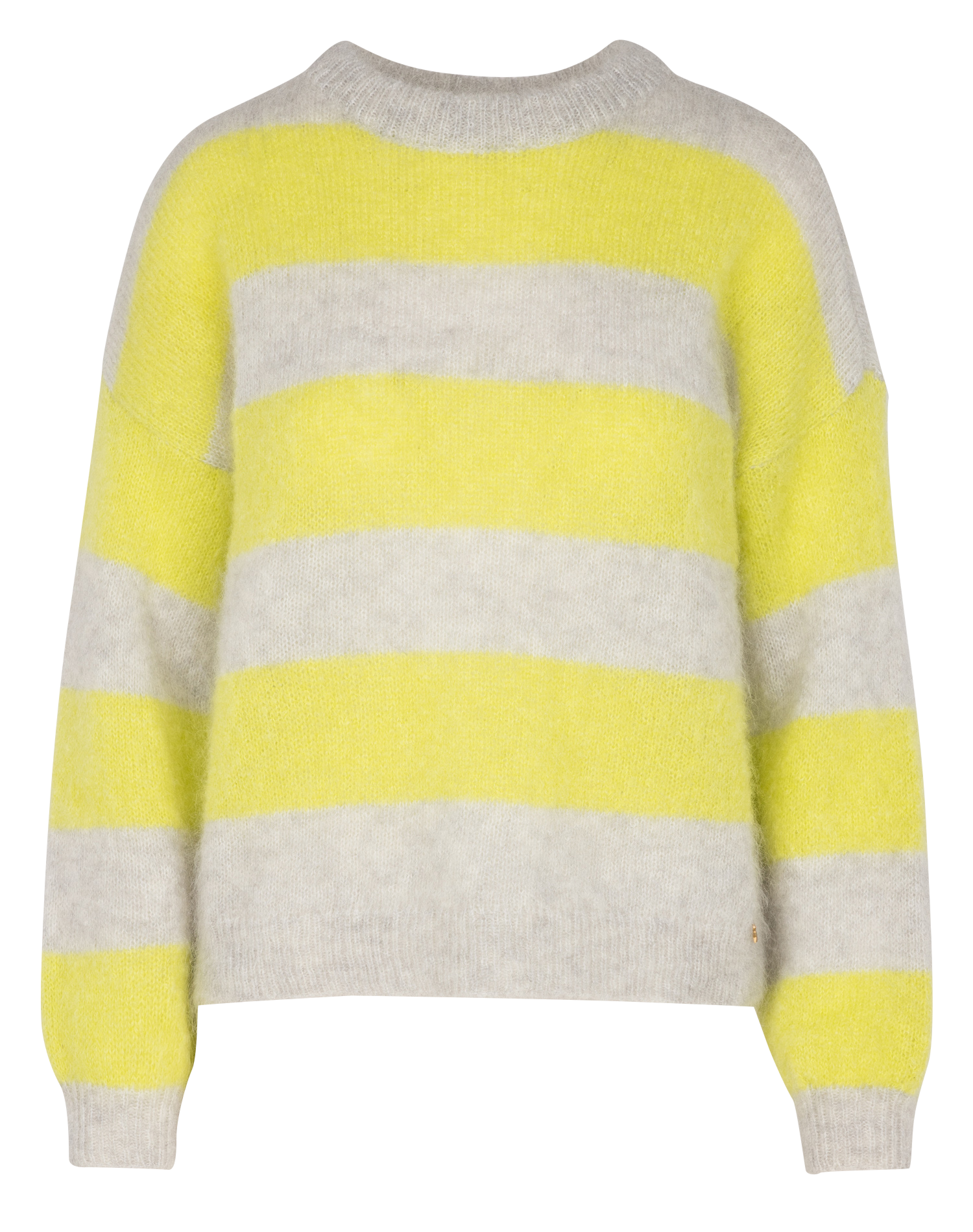 BANELLE - Pull col rond en laine mélangée | Gris