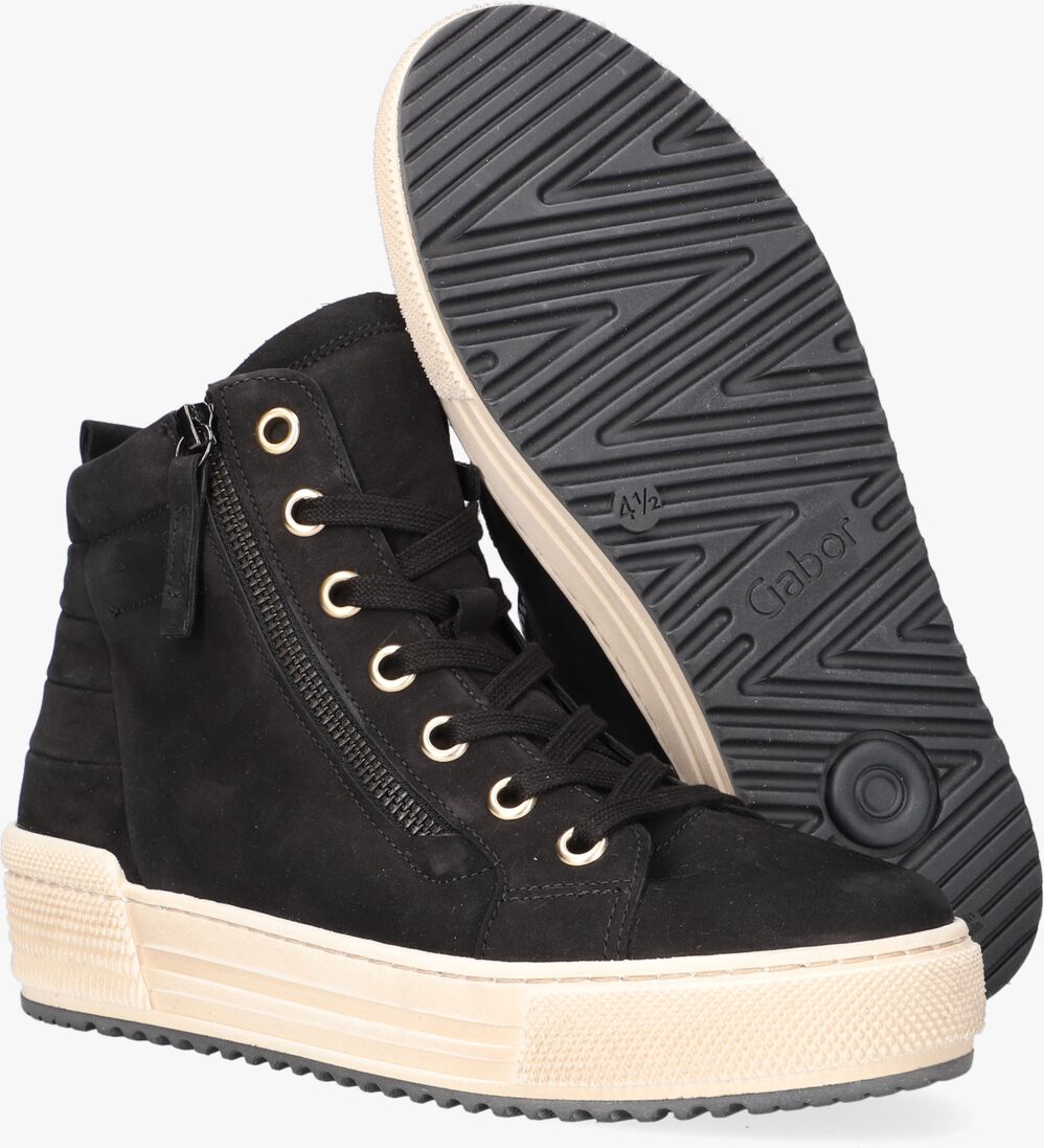 GABOR zwarte gabor hoge sneaker 488