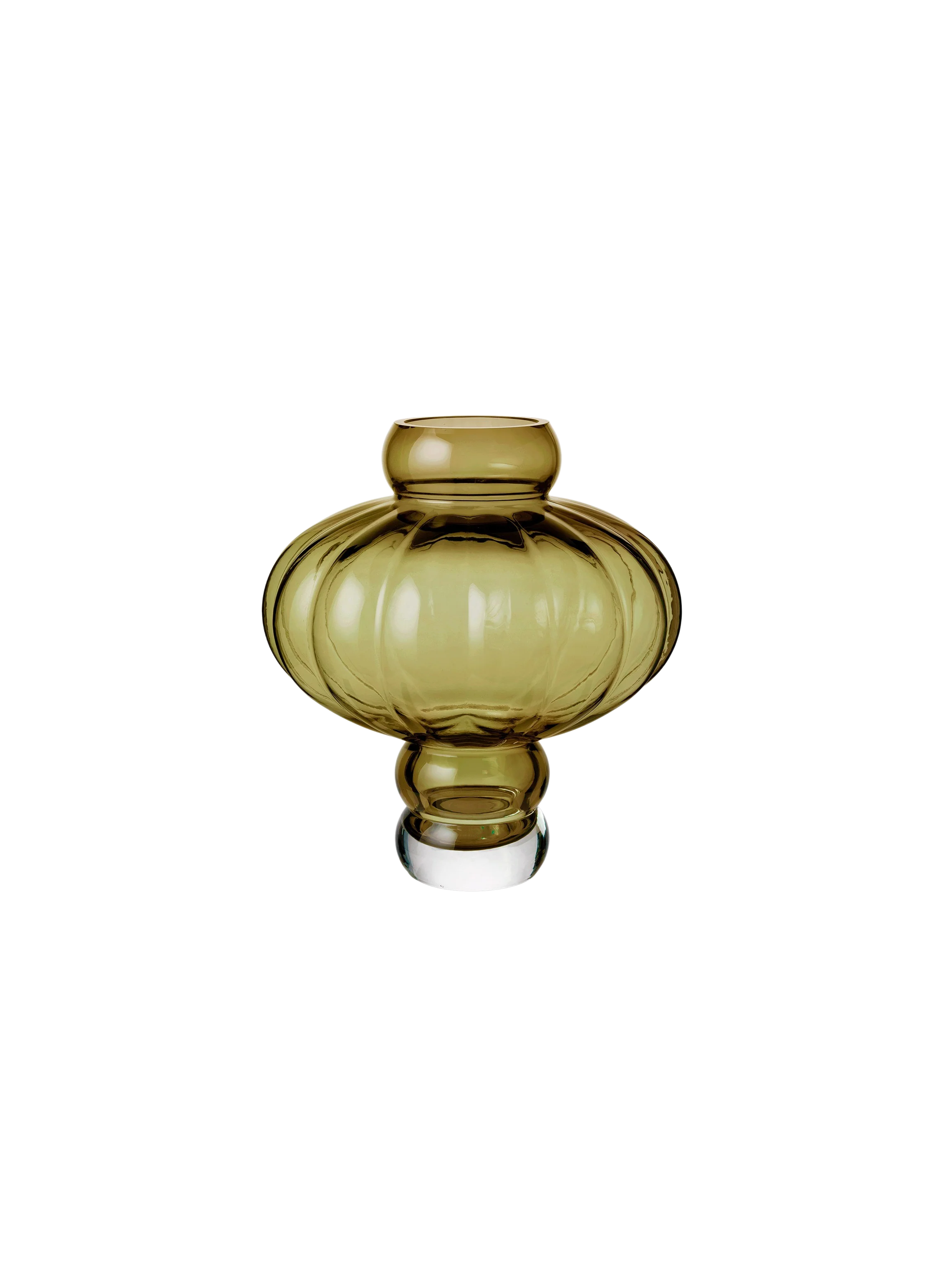 Louise Roe  Balloon vase #02, Olive - H20 cm.