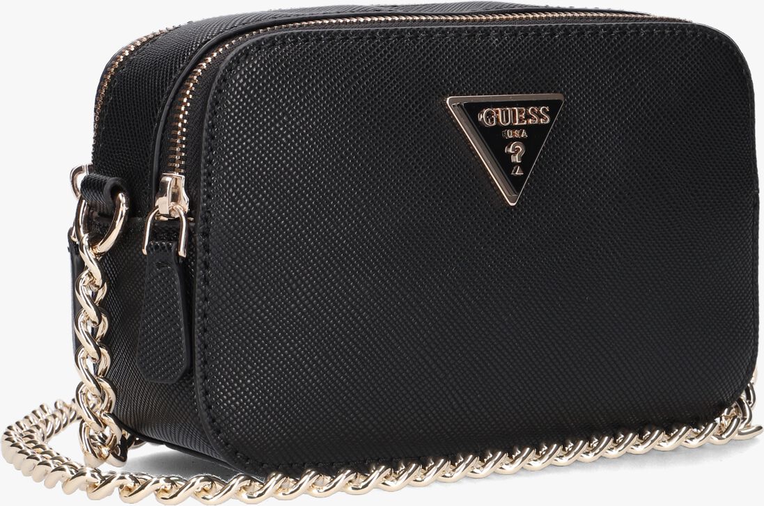GUESS zwarte guess schoudertas noelle crossbody camera