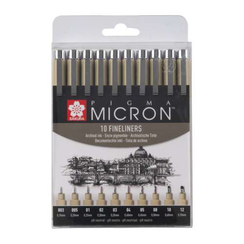 SAKURA® PIGMA MICRON™ Fineliner-Sets, schwarz