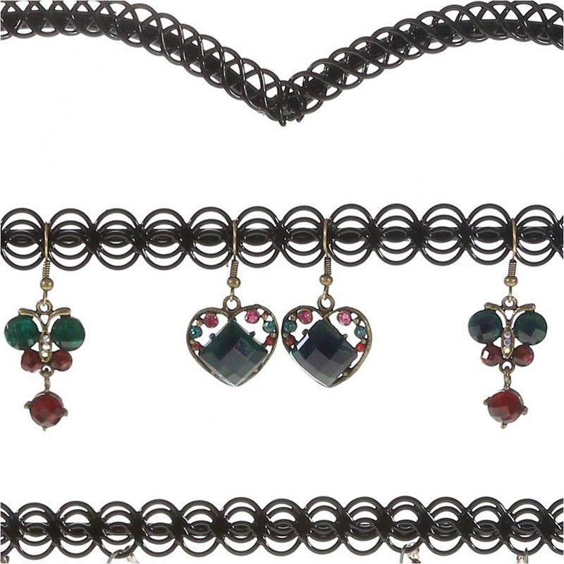 Porte bijoux porte boucle d'oreille amour (25 paires) Noir