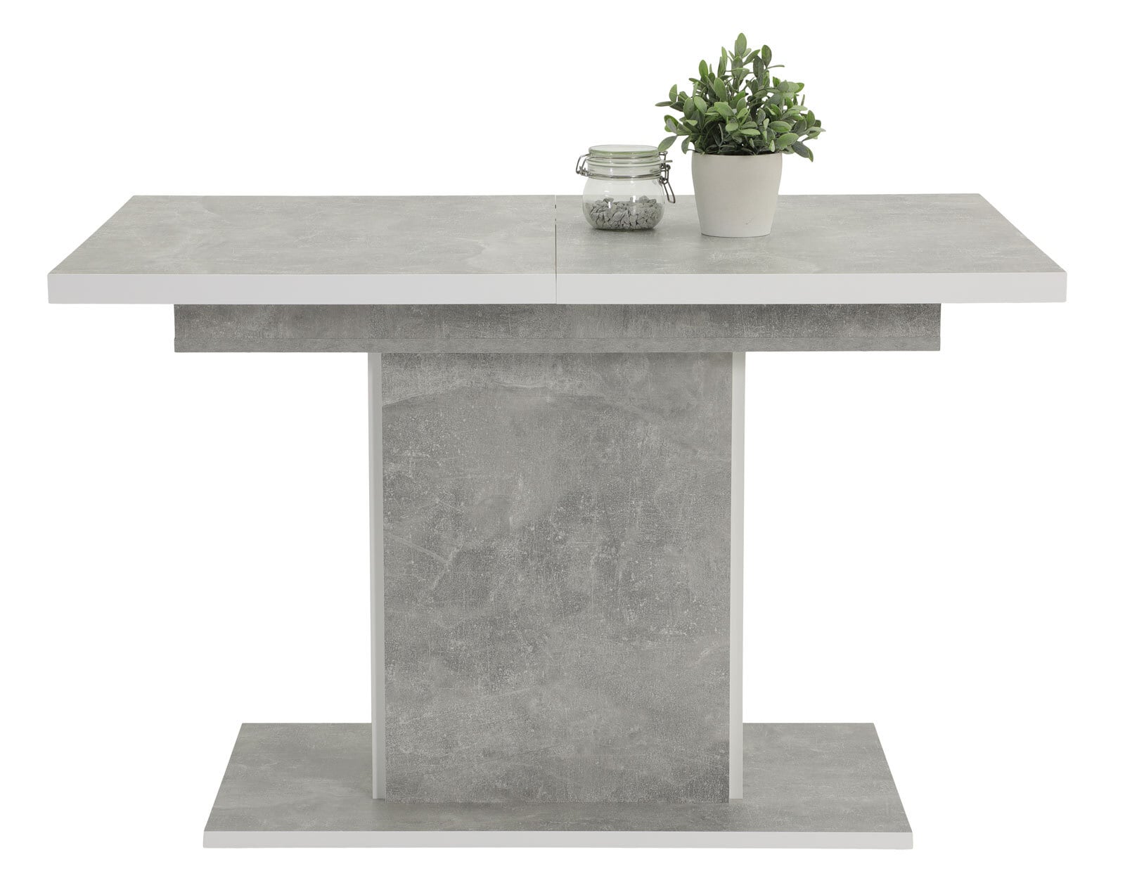 Esstisch ALICE T 120-160 x 80 cm betongrau