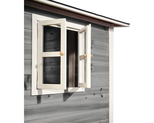 EXIT Loft 150 speelhuis, 159 x 188 x 149 cm, hout, grijs