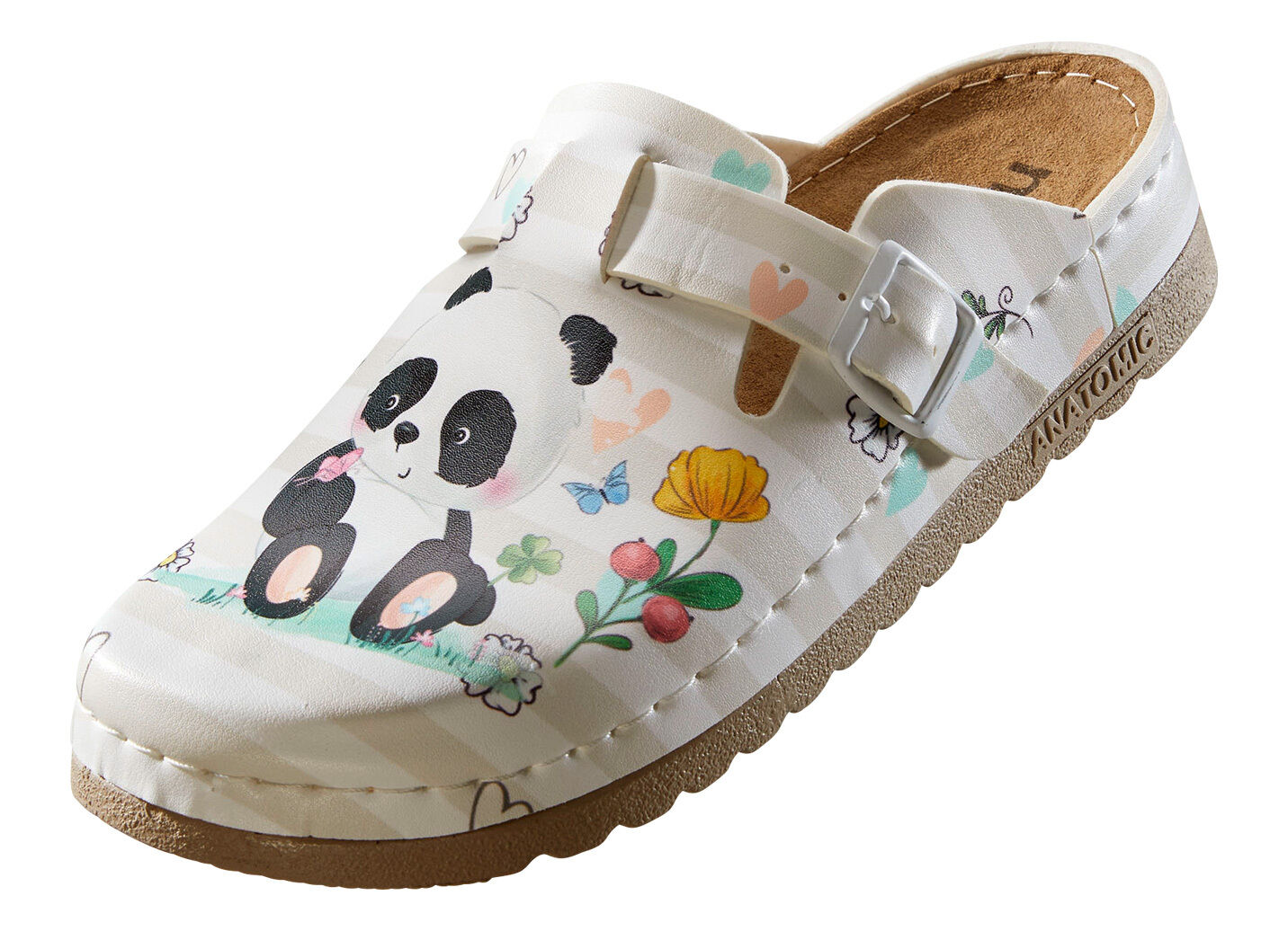 Bequemer Clog mit niedlichem Panda-Druck
