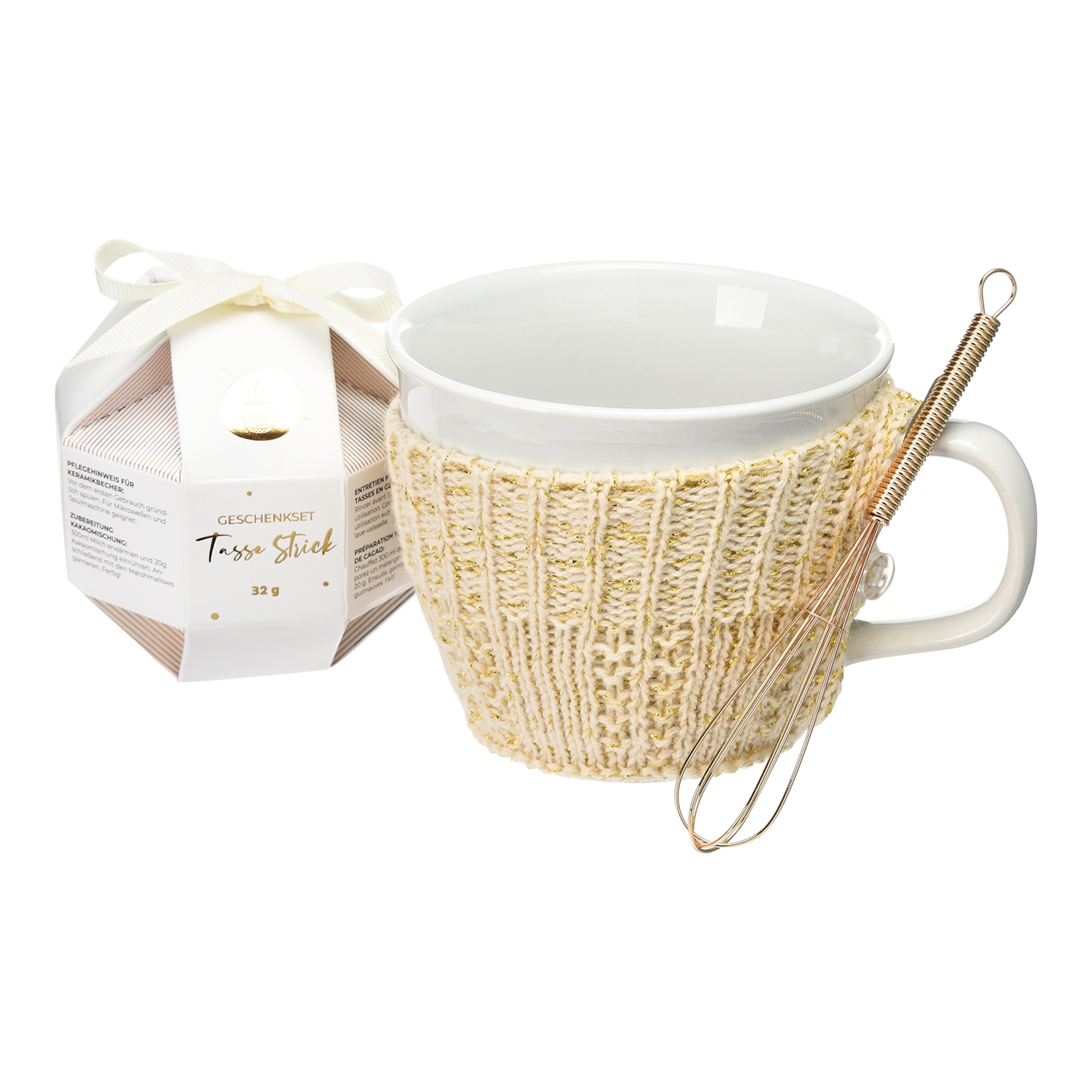 beige, 4-teilig