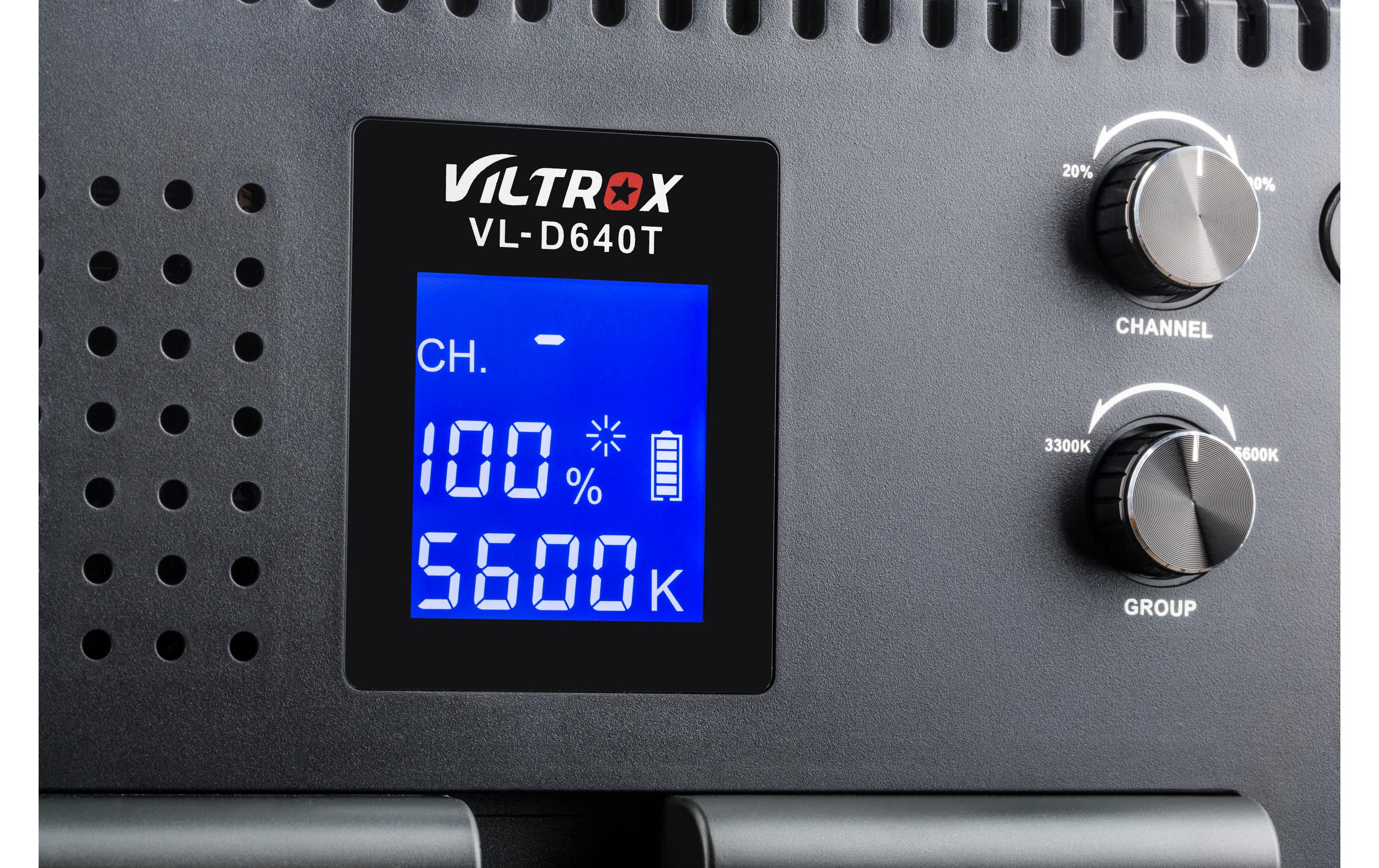 Videoleuchte VL-D640T<br>Hocheffiziente LED-Leuchte mit vielseitiger, einstellbarer Lichtleistung