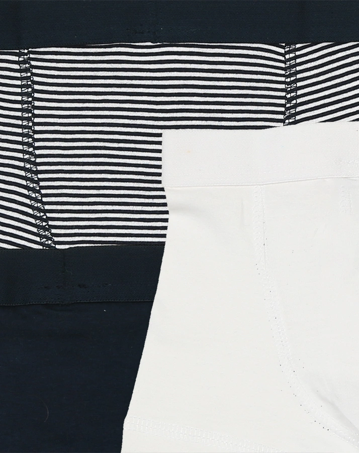 Boxershorts JACKY BASIC 3er-Pack gestreift in marine/weiß