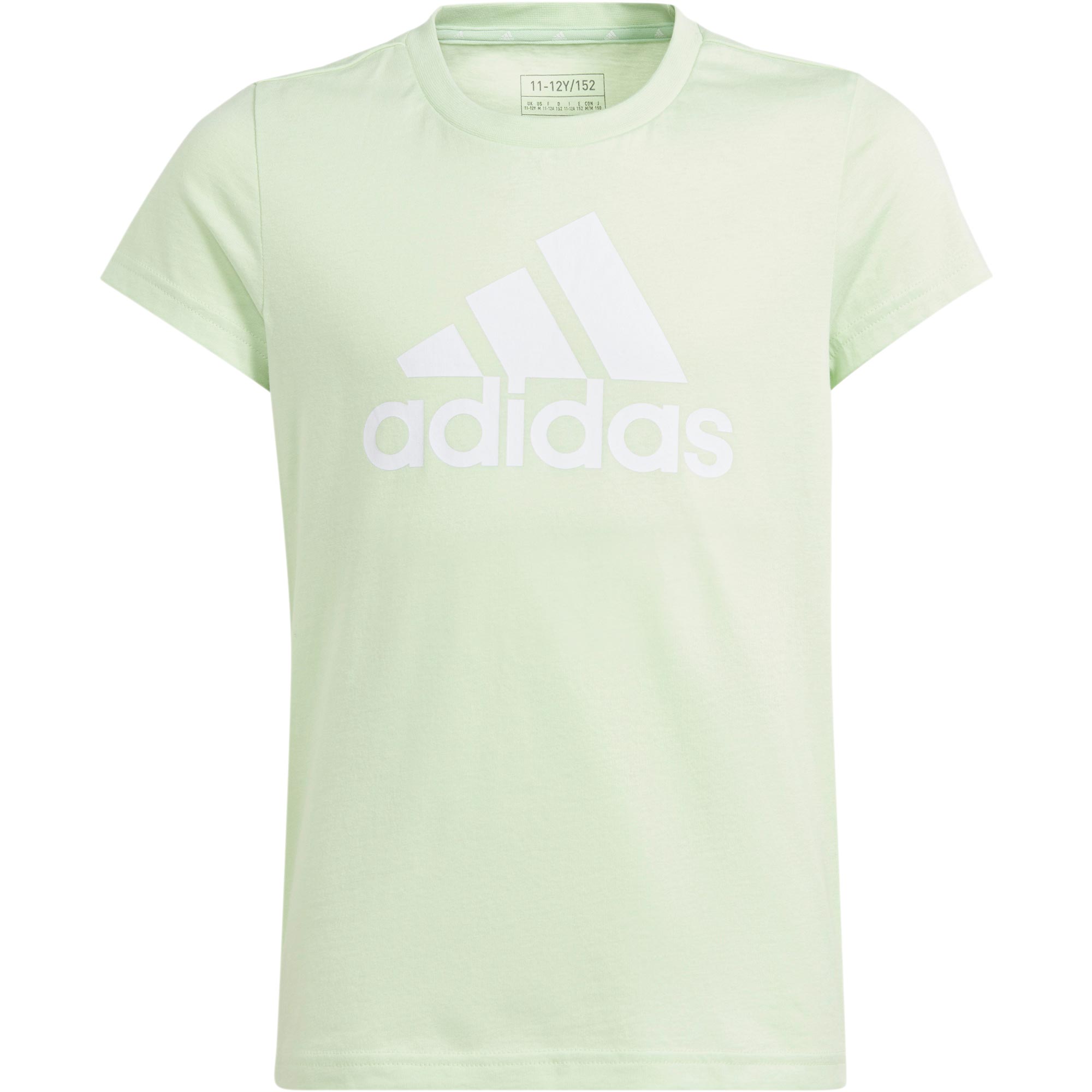 adidas Essentials Big Logo Cotton T-Shirt Mädchen semi green spark