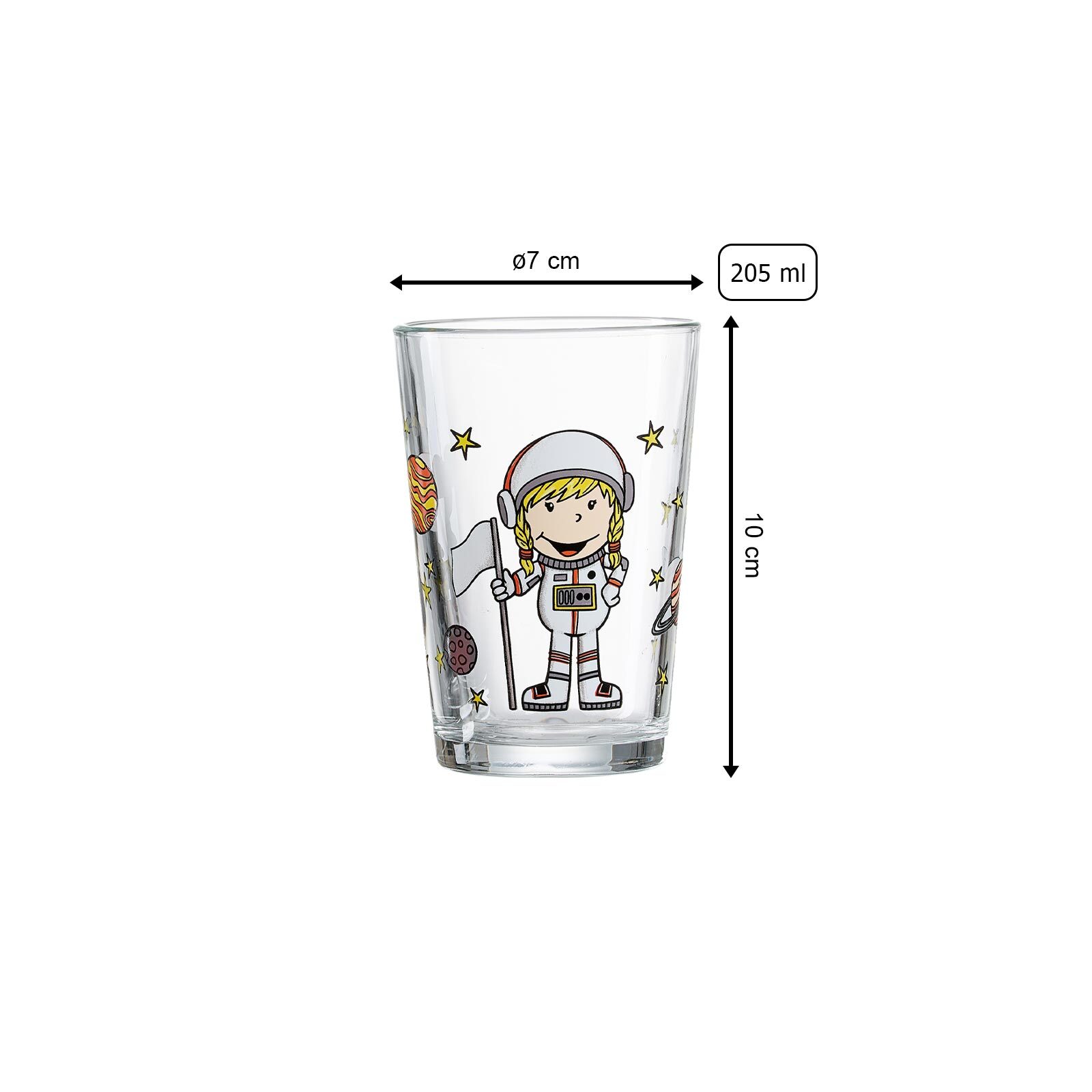 Ritzenhoff & Breker Kindergläser Berufe Mädchen 205 ml 3er Set