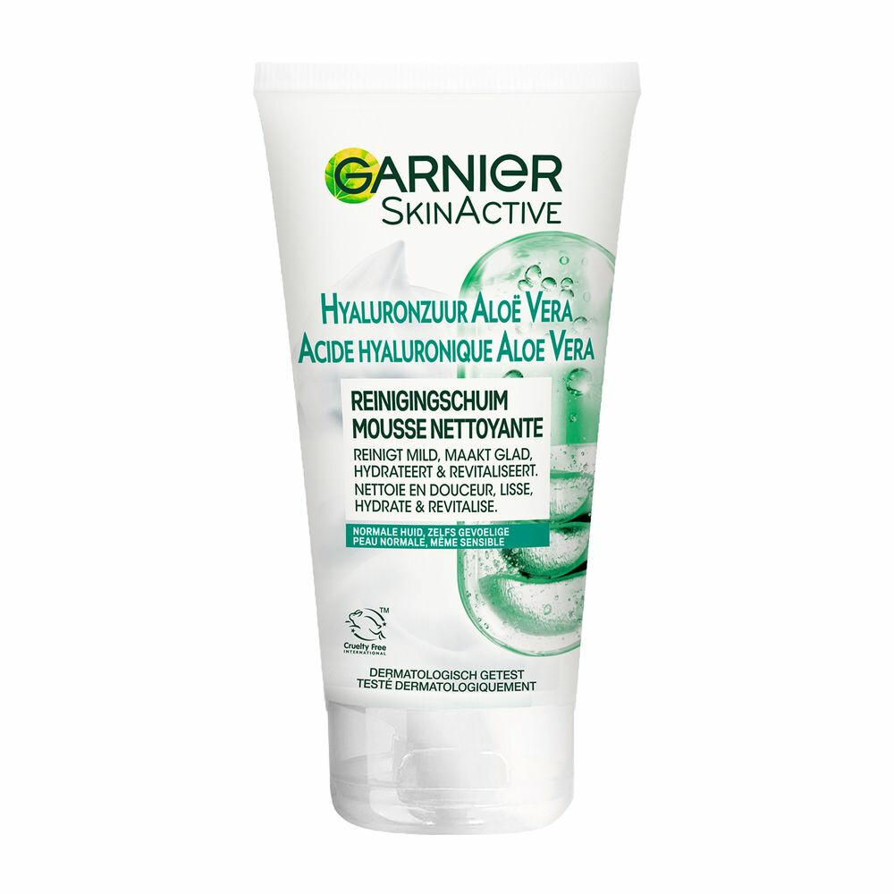 Garnier SkinActive Hyaluronzuur Aloë Vera Gezichtsreinigingsschuim150 ml