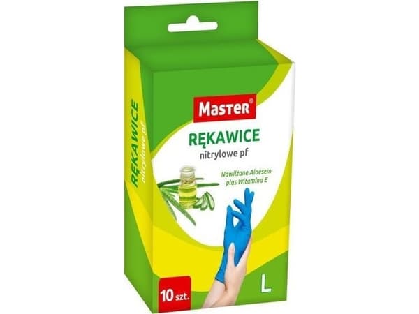 Uni NITRILHANSKER MASTER Aloe STØRRELSE M PAK. 10 STK