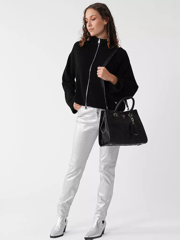 GUESS Tasche - Henkeltasche CRESIDIA schwarz