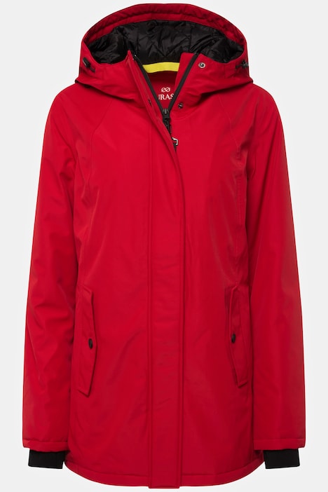Funktions-Jacke, Kapuzen, Zipper, Seitenschlitze, Langarm