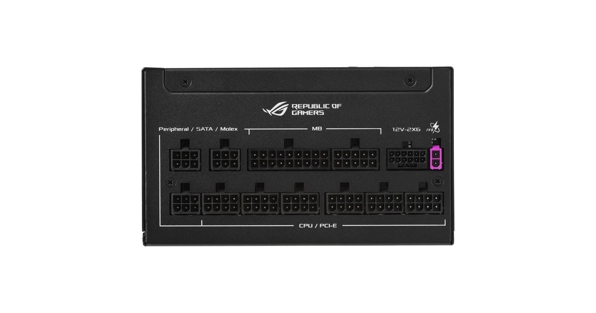ASUSROG STRIX Platinum modulaire 1000 watt voeding   (Zwart, 1x 12V-2x6, 4x PCIe)
