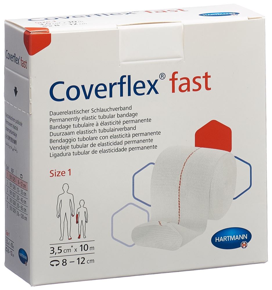 COVERFLEX fast<br>1 Stück, Gr1 10mx3.5cm, rot