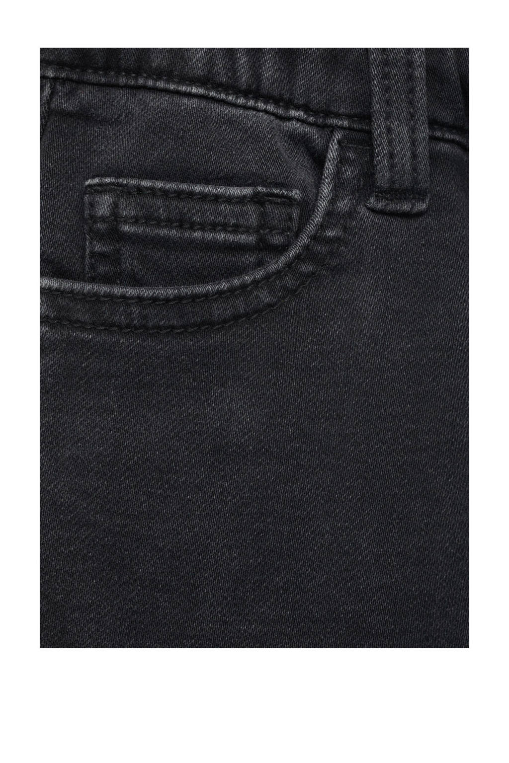 Mango Kids regular waist regular fit jeans donkergrijs