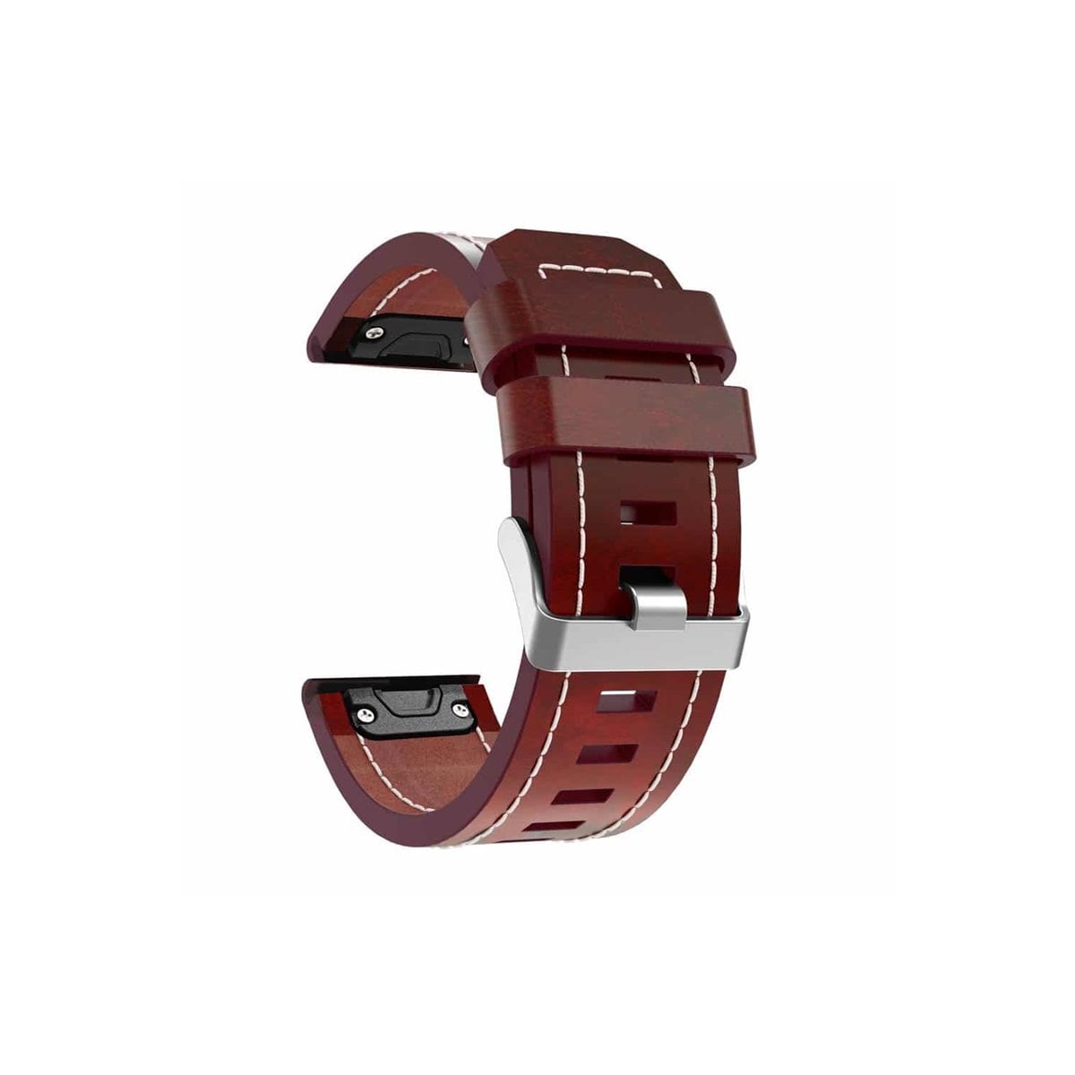 Lær klokkereim easyfit Garmin Descent Mk2i - Brun