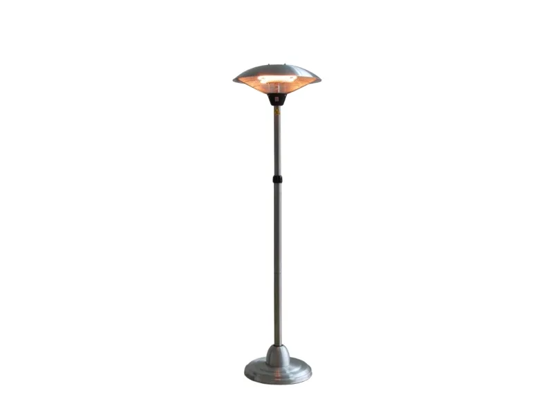HORTUS Terrassevarmer gulvmodel med teleskop 900/1200/2100 W, HA, sølv (211-372)