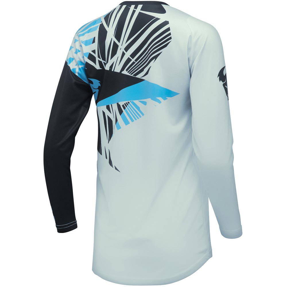 Thor Motocross - Maillot femme Sector Split Bleu Clair / Noir / Bleu