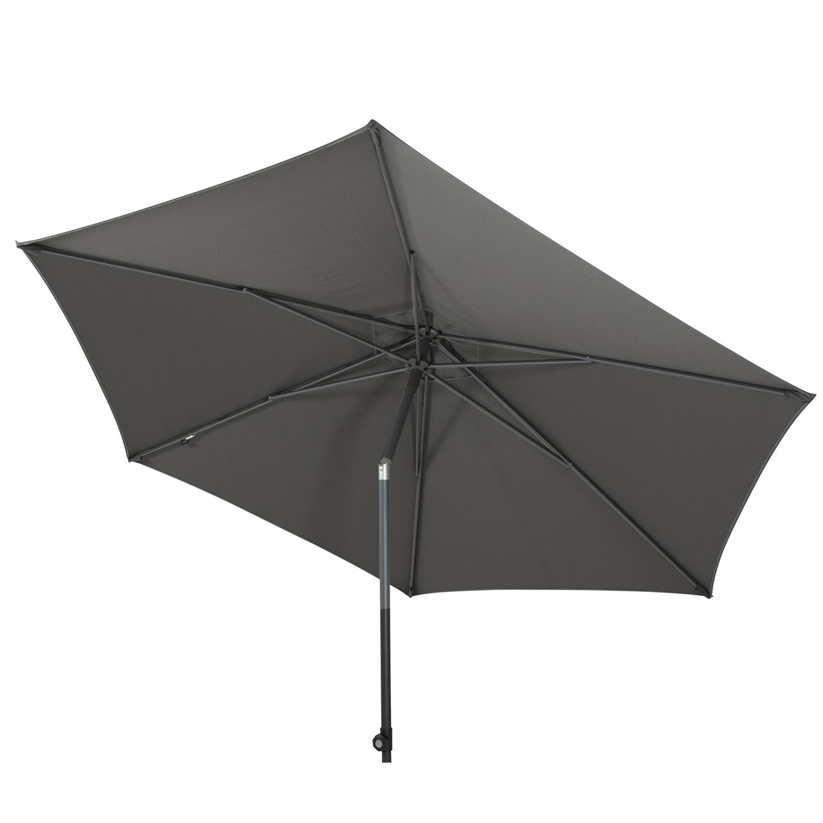 4 Seasons Oasis donker grijs 250 cm ronde stokparasol