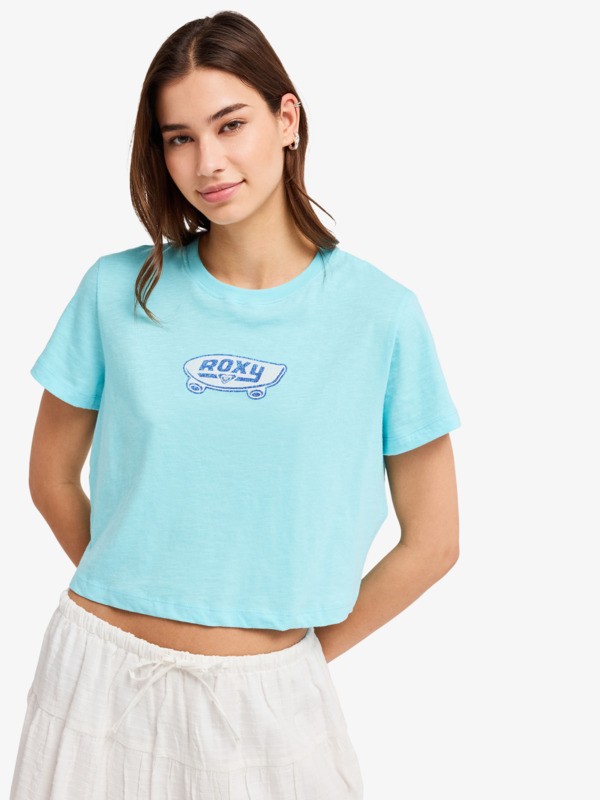 Endless Weekends T-Shirt à manches courtes Bleu Femme