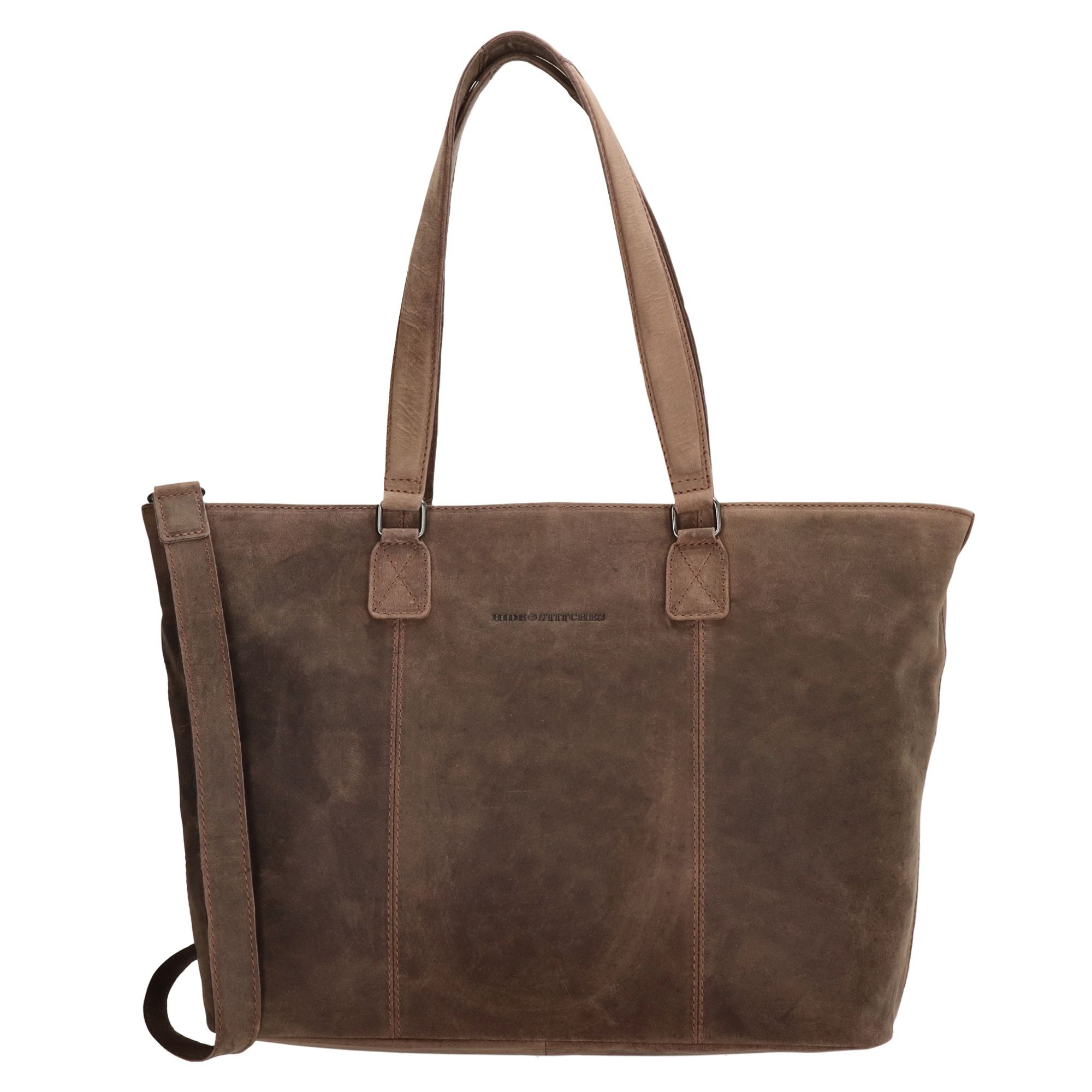 Hide & Stitches Idaho Laptoptas 15,6 inch Donkerbruin
