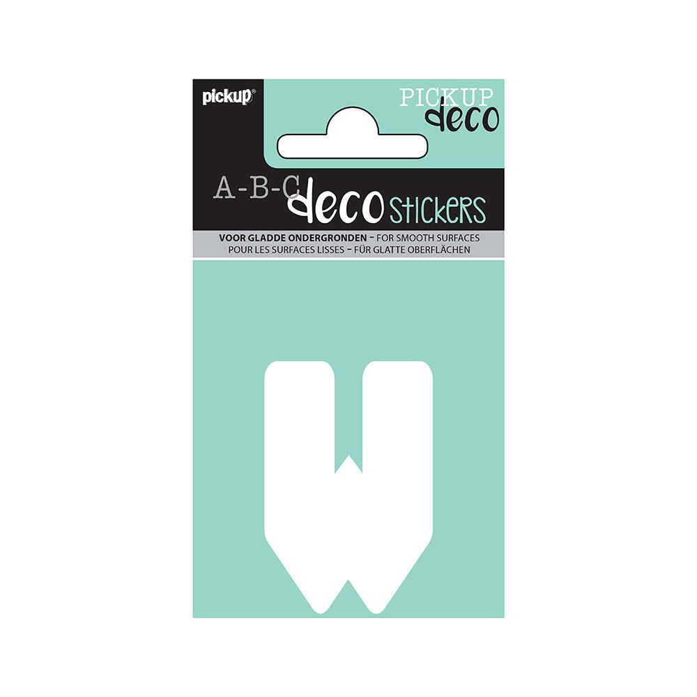 BOKSTAVER PICKUP W ABC DECO ANNA 60 MM W HVIT