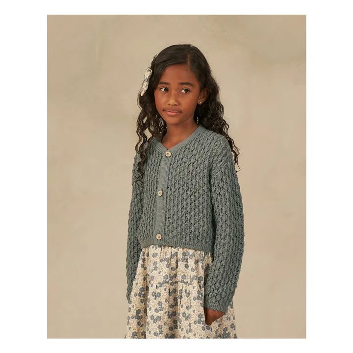 Rylee + Cru Cardigan Ella Crochet | Bleu indigo