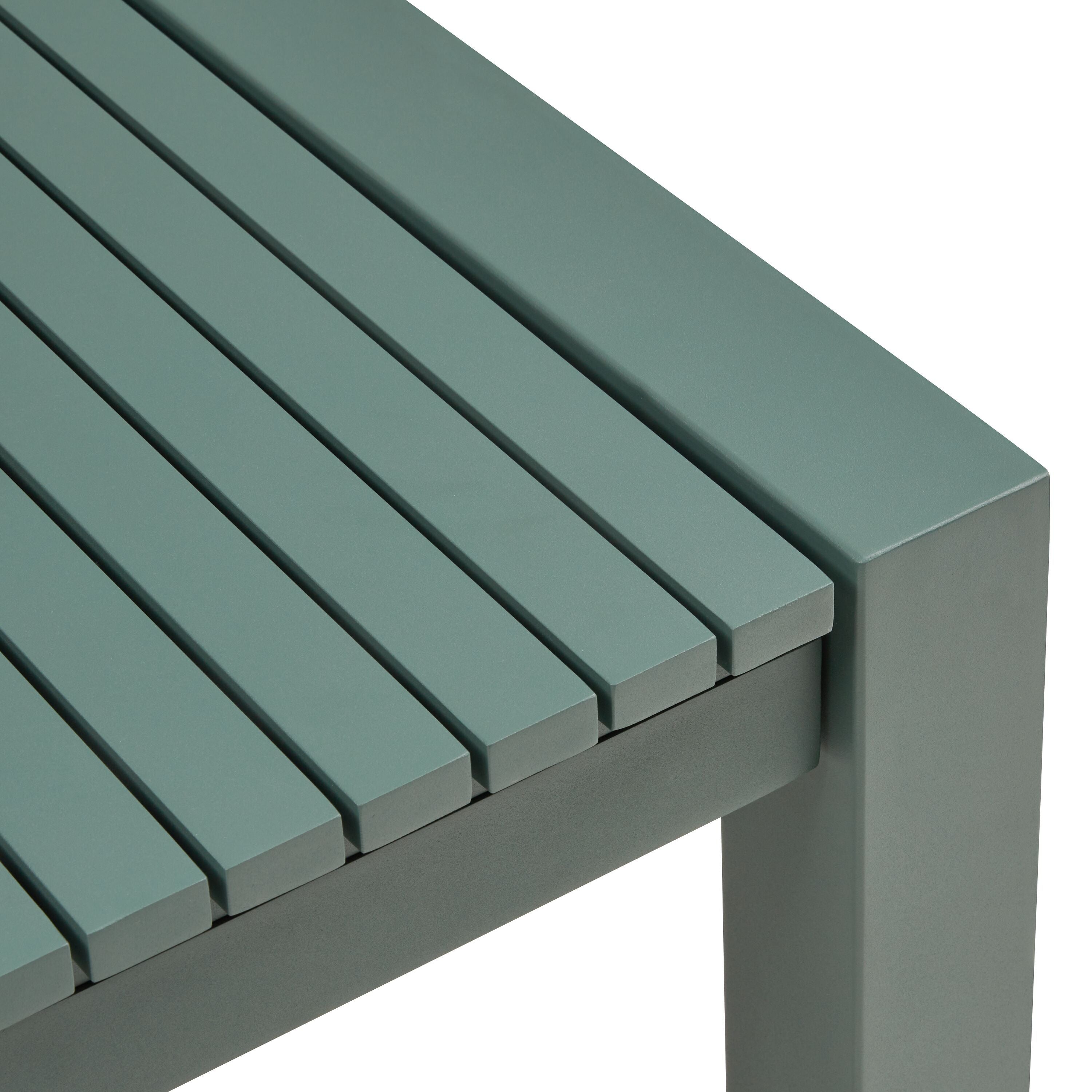 CADIZ Fixtisch - Jungle green / B: 200.0 cm x T: 90.0 cm x H: 75.0 cm