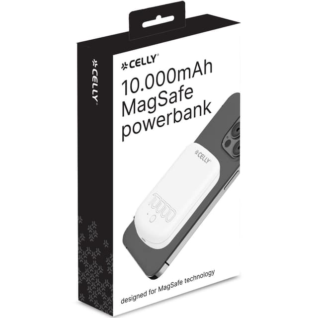 MAGPB10000PRO PowerBank 10W MagSafe Trådløs opladning 10.000mAh Hvid