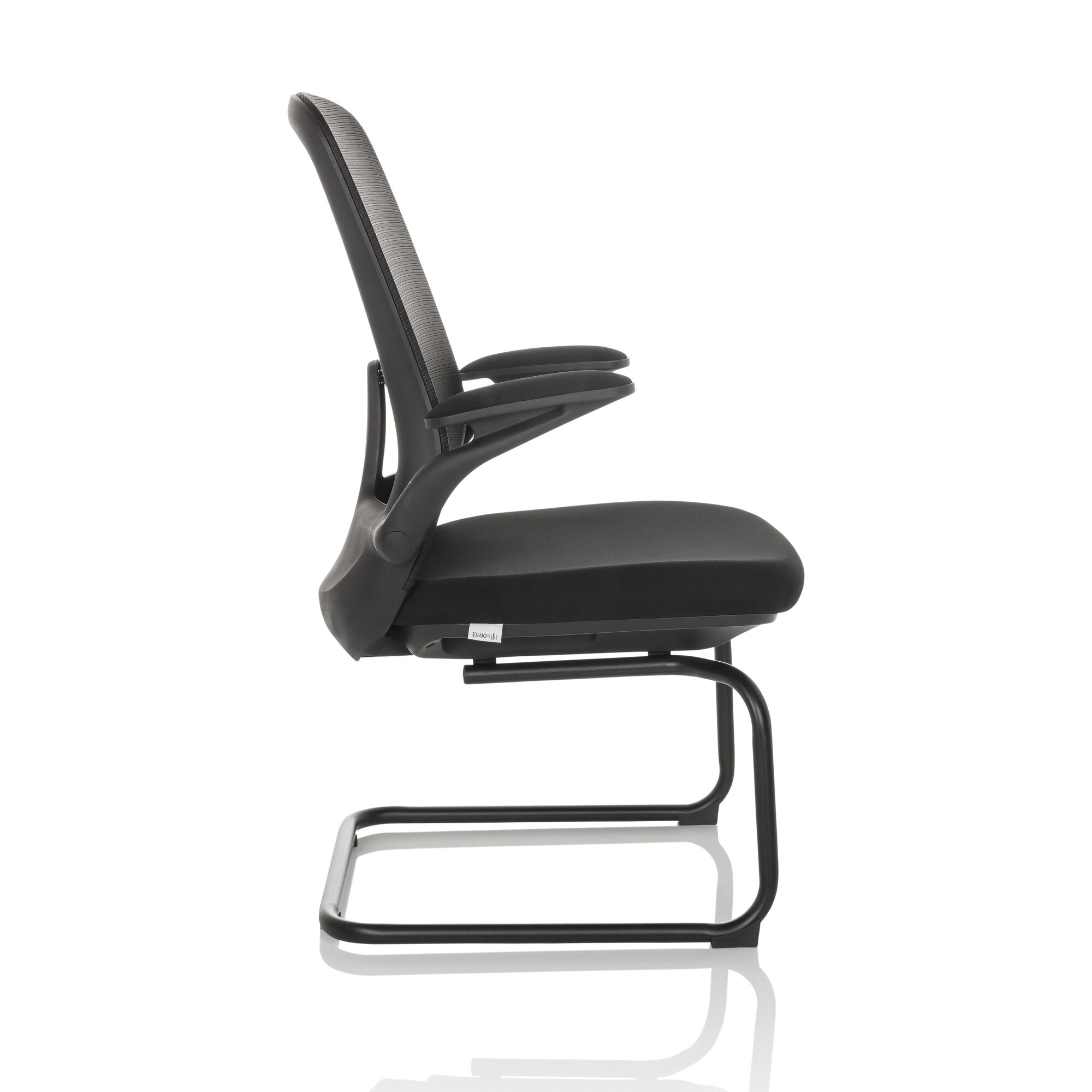 Freischwinger MIKO VB Stoff/Netzstoff mit abklappbaren Armlehnen hjh OFFICE