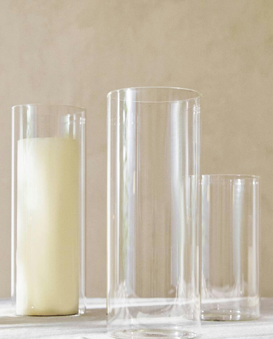 VASO LANTERNA DE VIDRO BOROSILICATO