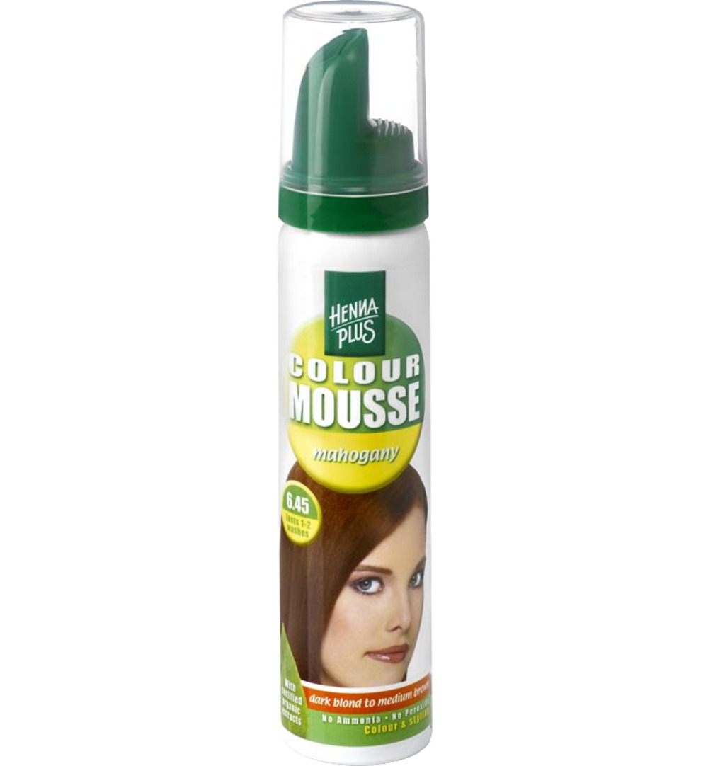 Hennaplus Colour mousse 6.45 mahonie (75 ml)