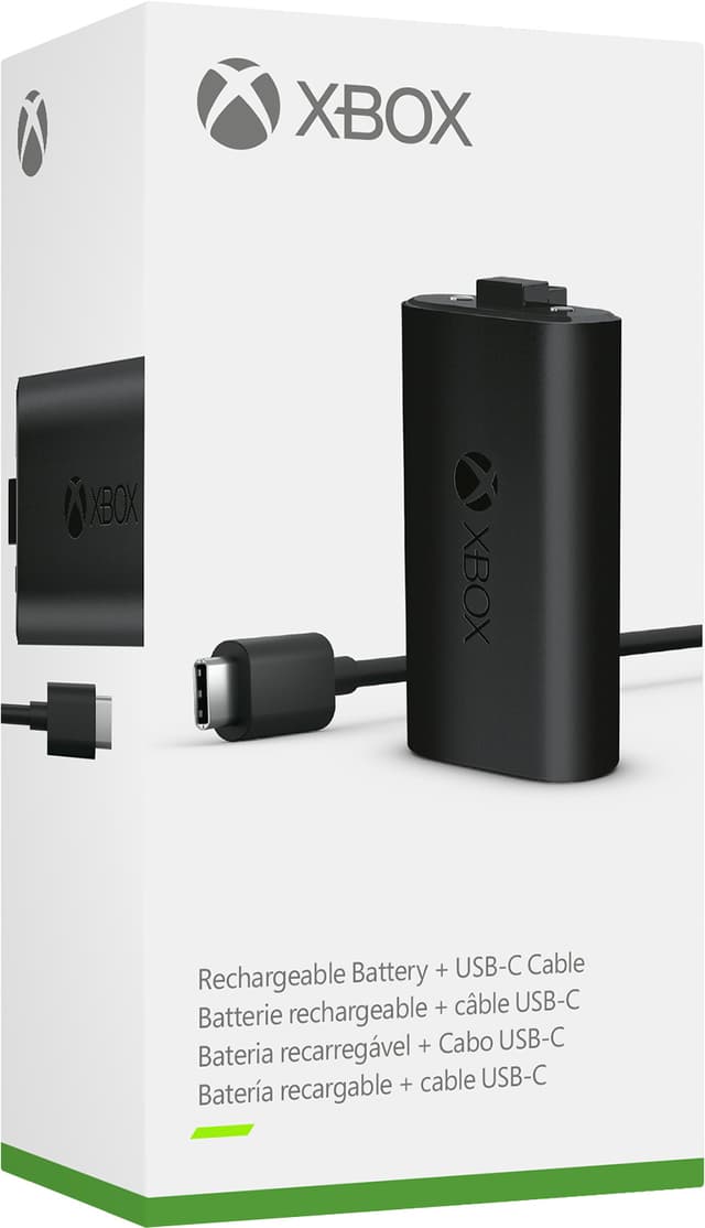Microsoft Xbox genopladelig batteripakke + USB-C kabel