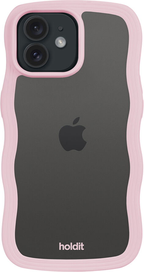 HoldIt Wavy Case iPhone 12/12 Pro Lyserød
