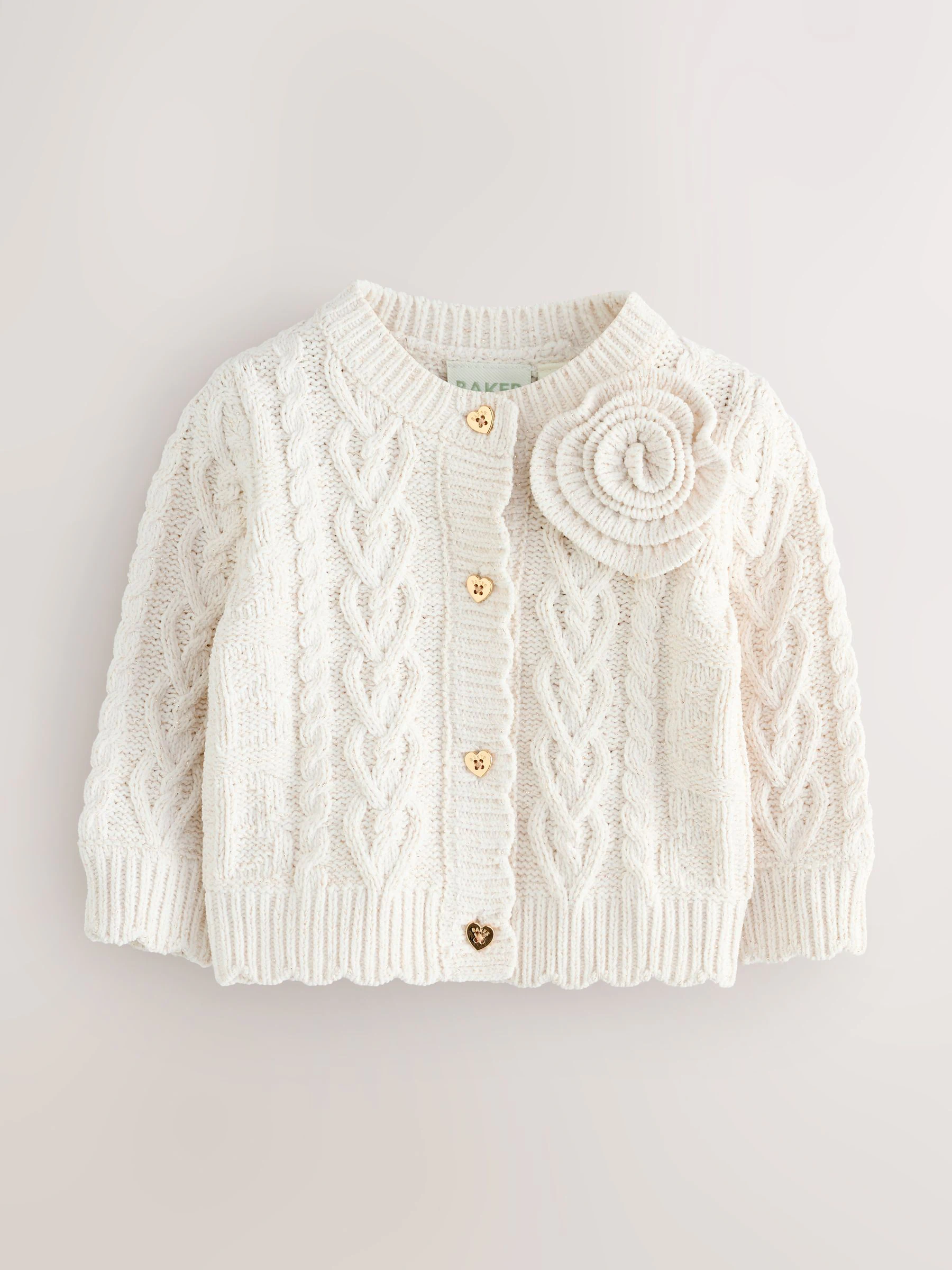 Crème - Baker by Ted Baker Gebreide Corsage Vest