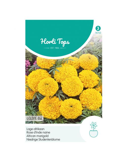 Hortitops Tagetes - Lage Afrikaan Golden Age - Bloemenzaden - 500 g